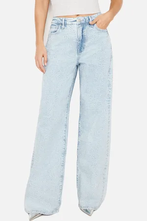 GOOD AMERICAN Good Ease Sequinned Denim Jeans - US 6/UK 10