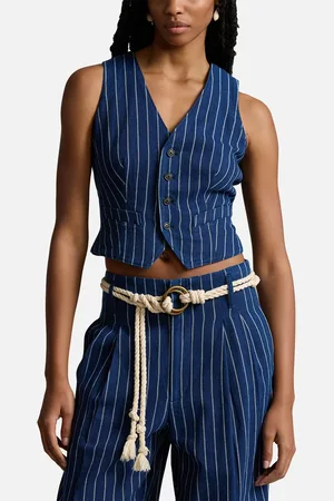 Ralph Lauren Pinstripe Twill Waistcoat - UK 4