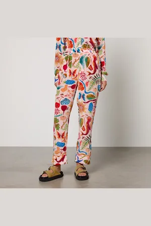 Farm Rio Printed Crepe Pyjama Trousers - S