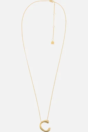 Astrid & Miyu Initial Bold 18K -Plated Necklace