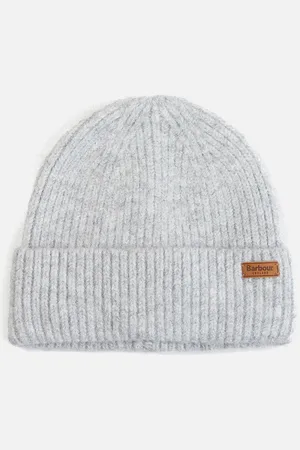 Barbour Pendle Logo-Detailed Ribbed-Knit Beanie