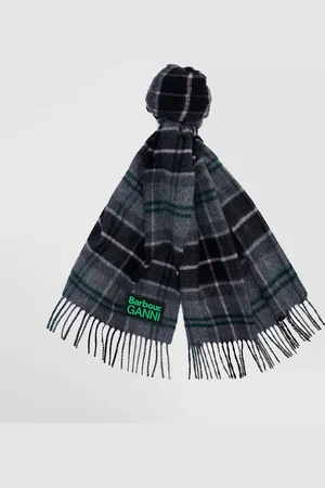 BARBOUR X GANNI Lamsbwool Tartan Scarf