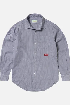 ARIES Striped Cotton-Poplin Shirt - M