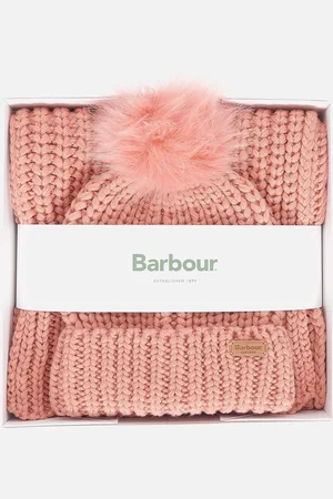 Barbour Saltburn Knit Beanie & Scarf Gift Set