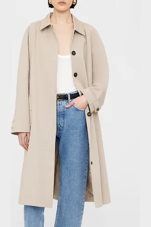ANINE BING Randy Cotton-Blend Gabardine Trench Coat - XS