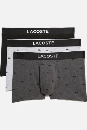 Lacoste 3 Pack Cotton Logo Boxer Trunks - L