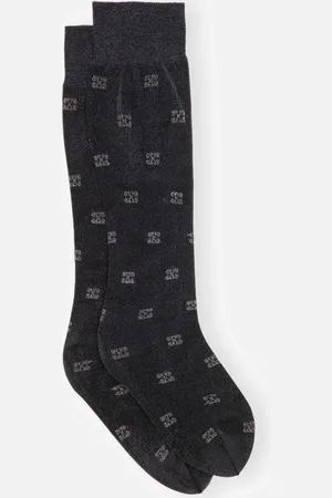 Ganni Butterfly Lace Glitter Mesh Socks - M/L