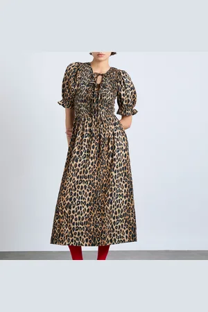 Damson Madder Bluebelle Cotton Midi Dress - UK 6