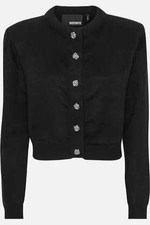 ROTATE Firm Cotton-Blend Knit Cardigan - DK 42/UK 14