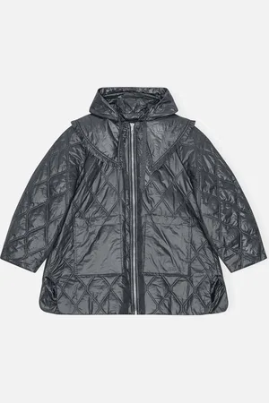 Ganni Shiny Quilted Recycled Shell Jacket - L,XL