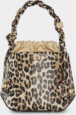Ganni Bou Leather-Blend Bucket Bag