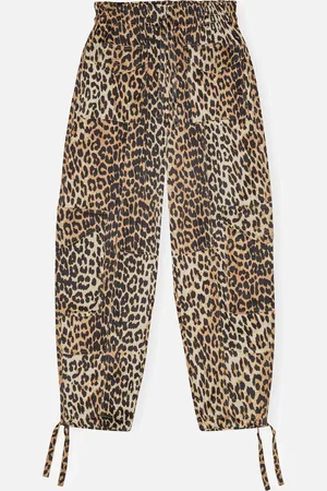 Ganni Printed Satin Trousers - UK 8