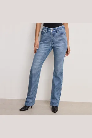 GOOD AMERICAN Good Icon Rhinestone Denim Jean - UK 10