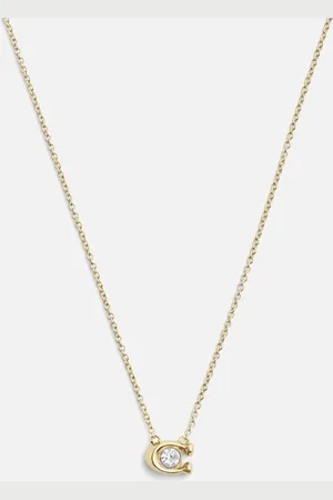 Coach C -Tone Pendant Necklace