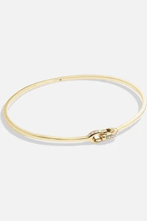 Coach Interlock Pavé C -Tone Bangle Bracelet