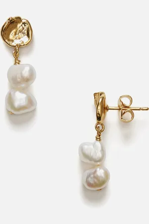 Anni Lu Pearly 18K -Plated Drop Earrings
