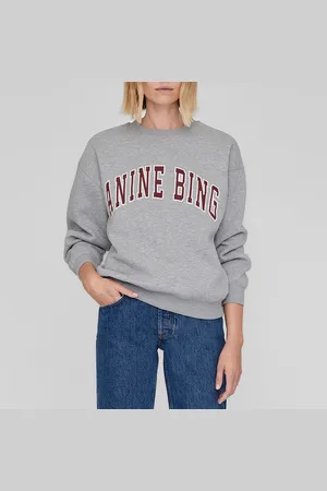 ANINE BING Spencer Cotton-Jersey Sweatshirt - M