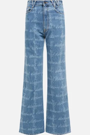 Vivienne Westwood Ray Logo-Print Denim Jeans - 28