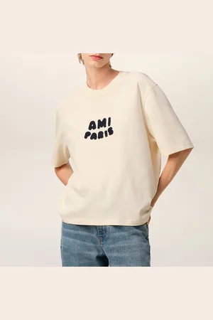 Ami Patch Cotton-Jersey T-Shirt - L
