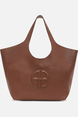 ANINE BING Medium Lili Pebble-Grain Leather Tote Bag