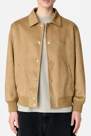Axel Arigato Archetype Faux Suede Varsity Jacket - S
