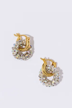 Pearl Octopuss. Y Tiny Créoles -Plated Earrings