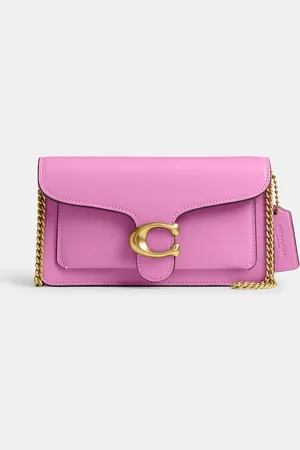 Coach Tabby Chain Leather Clutch Bag