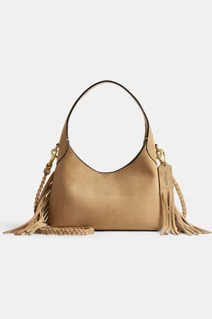 Coach Fringe Brooklyn 23 Suede Shoulder Bag