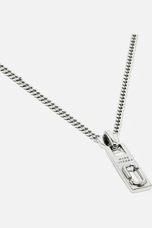 Marc Jacobs J-Marc Zipper -Plated Necklace
