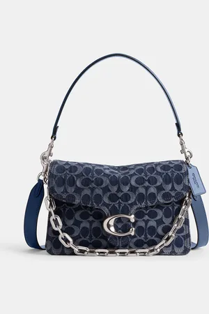 Coach Washed Chain Tabby Denim Shoulder Bag