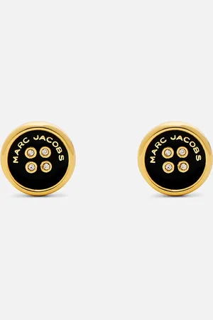 Marc Jacobs Button -Plated Stud Earrings