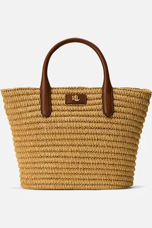 Ralph Lauren Brie 22 Straw Tote Bag