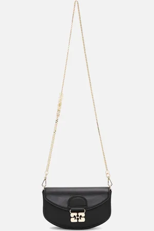 Ganni Apo-G Leather Wallet On Chain