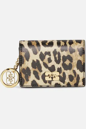 Ganni Bou Flap Recycled Leather-Blend Cardholder
