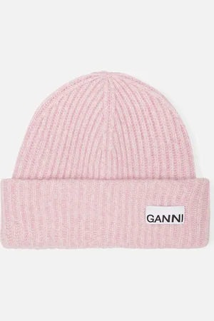 Ganni Ribbed Wool Beanie