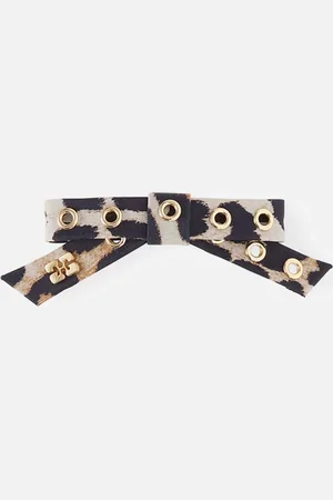 Ganni Eyelet Bow Nylon Barrette
