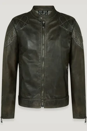 Belstaff Legacy Outlaw Waxed Leather Jacket - IT 46/S