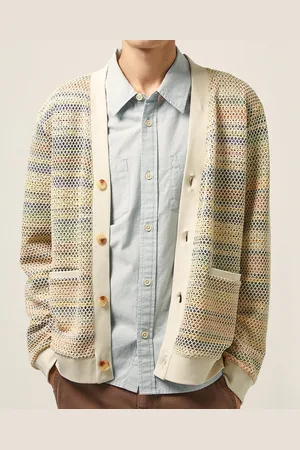 Corridor Rainbow Cotton-Blend Cardigan - S