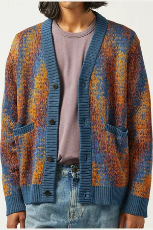 Corridor Black Hole Sun Intarsia-Knit Cotton Cardigan - S