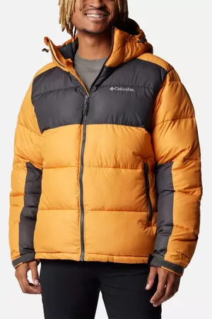 Columbia Pike Lake II Hooded Puffer Jacket - Sunstone Shark Size L - Men