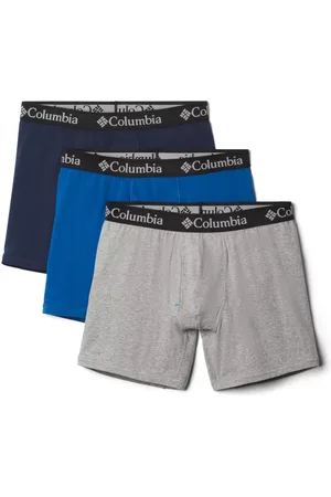 Columbia Cotton Stretch Boxer Briefs - 3 pack - Grey/ Assorted Size L - Men