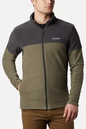 Columbia Basin Trail Full Zip Fleece Jacket - Stone Shark Size XXL - Men