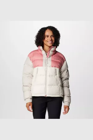 Columbia Pike Lake II Cropped Puffer Jacket - Chalk Pink Agave Dark Stone Size S - Women