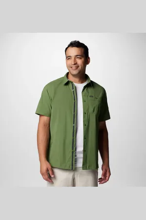 Columbia Landroamer Ripstop Short Sleeve Shirt - Canteen Size S - Men