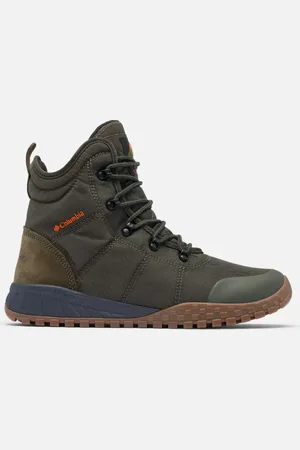Columbia Fairbanks II Omni-Heat Waterproof Winter Boots - Deep Olive Desert Sun Size 9 UK - Men