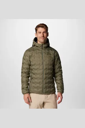Columbia Delta Ridge Down Hooded Jacket - Stone Size L - Men