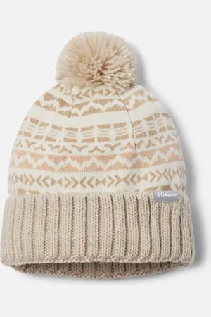Columbia Sweater Weather Pom Beanie - Chalk Madras Size O/S - Unisex