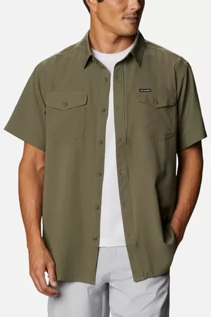 Columbia Utilizer II Solid Short Sleeve Shirt - Stone Size XL - Men