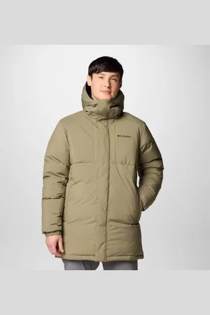 Columbia Aldercrest II Hooded Down Parka - Stone Size L - Men