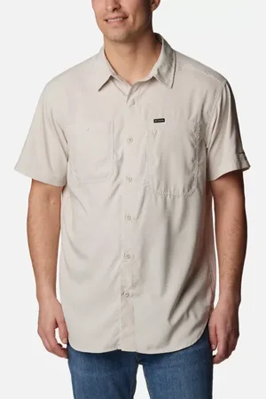 Columbia Silver Ridge Utility Lite Short Sleeve Shirt - Dark Stone Size XXL - Men